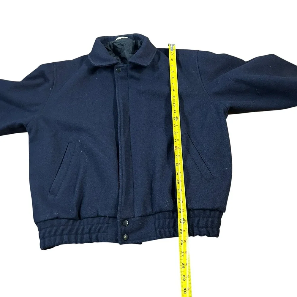 Vintage 70's DASH Mens Size Medium‎ Wool Coat Winter Bomber Varsity Jacket